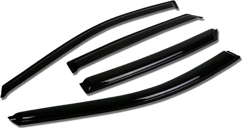 DNA MOTORING WVS-T2-0084 Dark Smoke Vent Window Visor Deflector Rain/Sun Guard (4pcs), 1 Pack in Saudi Arabia
