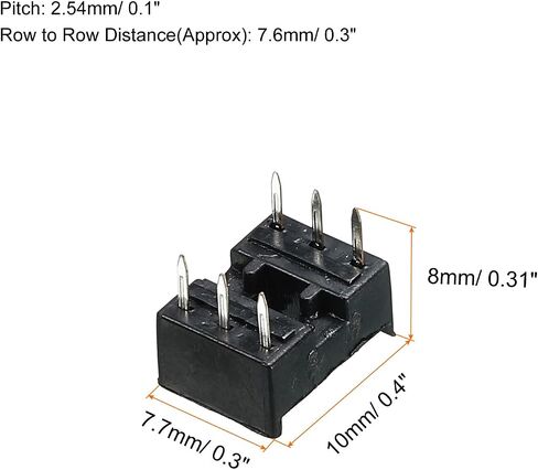 MECCANIXITY DIP IC Chip Socket Adapter Flat Pin 16P 2.54mm Pitch IC Socket for PCB Board Chip, 30 Pack in Saudi Arabia