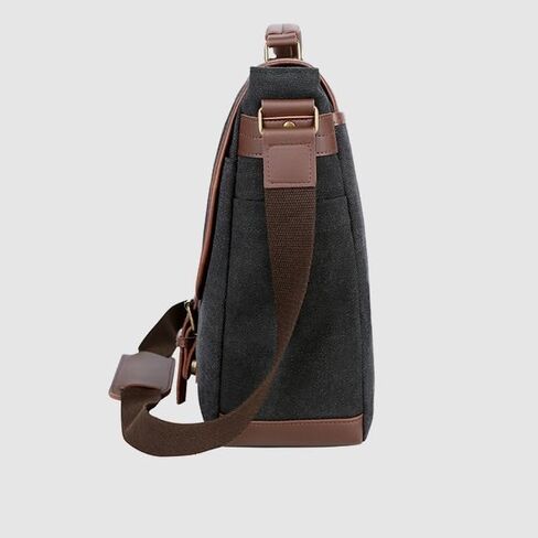 Women Vintage Briefcases Canvas Laptop Bags Portable Messenger Bag for Business Briefcase Shoulder Bag in Saudi Arabia