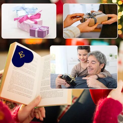 إشارة مرجعية للقلب الجلدي الشخصي مع رسائل مبدئية مخصصة للكتاب الزاوية المخصصة لقراءة النساء ، الطالب ، عشاق الكتب ، هدايا تقدير المعلم (Pink+Honeydew Green ، H) in Saudi Arabia