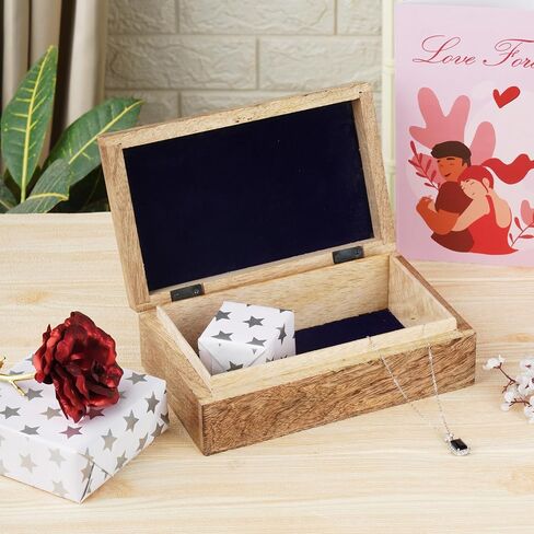 Ajuny Wooden Hand Carved Decorative Box with Celtic Tree Of Life Carvings White - Multipurpose Use As Jewelry Storage, Trinket Holder or Watch Box, Great For Gifts in Saudi Arabia