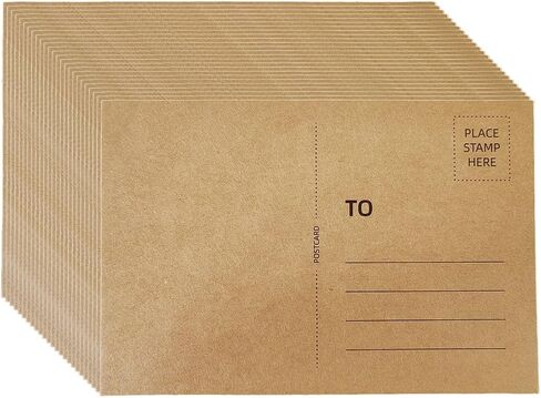 25 Pieces Blank Postcards for Mailing 4x6 Inches, Printable Heavyweight Paper Cards 14pt/300gsm for DIY Thank You Cards, Greeting Cards Birthday Card and More(White) in Saudi Arabia