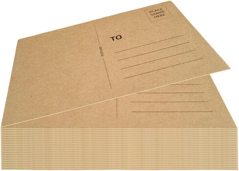 25 Pieces Blank Postcards for Mailing 4x6 Inches, Printable Heavyweight Paper Cards 14pt/300gsm for DIY Thank You Cards, Greeting Cards Birthday Card and More(White) in Saudi Arabia