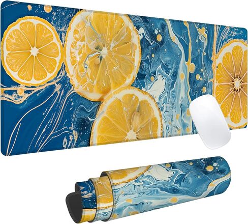 Abstract Shark Gaming Mouse Pad, Office Desk Mat, Anti-Slip Rubber Base Cool Aesthetic Mouse Pads for Computer Laptop Keyboard School Home Desktop Gamer Home Accessories Decor 31.5" x 11.8" in Saudi Arabia