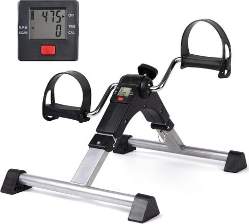 Under Desk Bike Pedal Exerciser for Seniors, Mini Stationary Exercise Bike for Home, Rehabilitation Peddler Machine in Kuwait