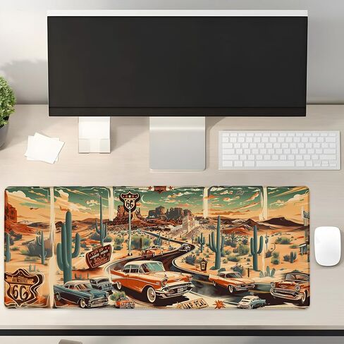 Fishing Gaming Mouse Pad Gifts 31.5" x 11.8", Non-Slip Rubber Base MousePads for Computers Laptop School Office Home Accessories Decor, Mouse Pad, Keyboard Desk Mat in Kuwait
