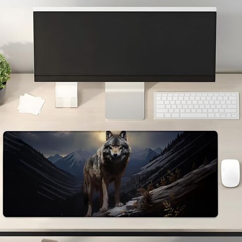 Fishing Gaming Mouse Pad Gifts 31.5" x 11.8", Non-Slip Rubber Base MousePads for Computers Laptop School Office Home Accessories Decor, Mouse Pad, Keyboard Desk Mat in Kuwait