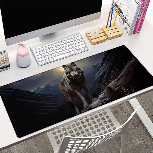 Fishing Gaming Mouse Pad Gifts 31.5" x 11.8", Non-Slip Rubber Base MousePads for Computers Laptop School Office Home Accessories Decor, Mouse Pad, Keyboard Desk Mat in Kuwait
