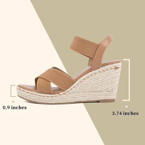 صنادل نسائية من Putu بكعب عريض وشريط كاحل مرن صنادل منصة مفتوحة من الأمام صنادل بكعب عريض متقاطع in Kuwait