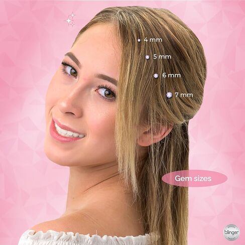 عبوة إعادة تعبئة مجموعة بلينجر جليمر | حفلة النوم | 12 قرص – 180 جوهرة | بلينغ في فرشاة خارج | أداة تصفيف الشعر (متعددة الألوان) in Kuwait