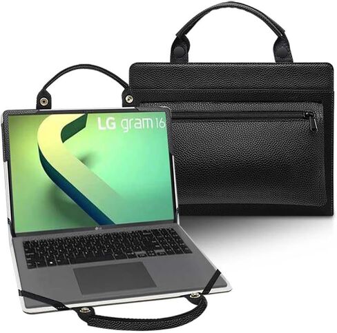 غطاء حالة الكمبيوتر المحمول لـ LG GRAM 16 16Z90Q/GRAM PRO 16 16Z90SP مع حقيبة محمولة مع مقبض حقيبة ، أزرق in Saudi Arabia