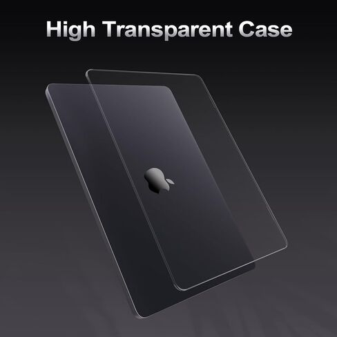 Moseso متوافق مع MacBook Pro 16 بوصة Case 2025 2024 2023 2022 2021 M4 M3 M1 M1 A3403 A3186 A2991 A2780 A2485 Pro Max Chip ، Ultra-Thin Natural Color Clate Hard Case ، Space Black Clear in Saudi Arabia