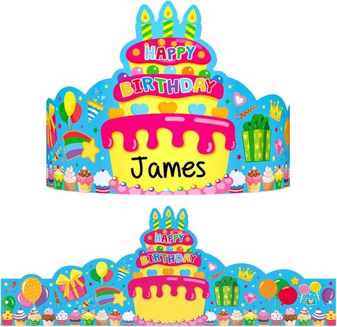 36 Pack Birthday Crowns for Kids Colorful Paper Party Hats Birthday Crown Set for Teachers Students Classroom in Saudi Arabia