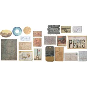 Travel Vellum Ephemera by Recollections - Multi-Design Die-Cut Pieces for Scrapbooking, Cardmaking, Journaling, Mixed Media & DIY Craft, 1 Pack