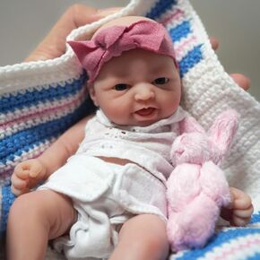 Reborn Baby Dolls 7 Inch Girl Mini Silicone Baby Realistic Baby Dolls Silicone Full Body