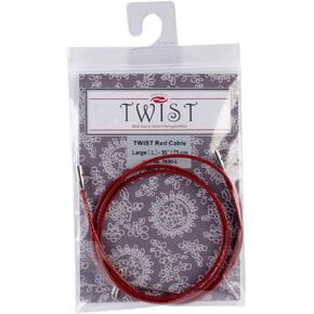 ChiaoGoo Cable 30 inch (75cm) with Key for Twist Red Lace Interchangeable Large Knitting Needle Set 7530-L in Saudi Arabia