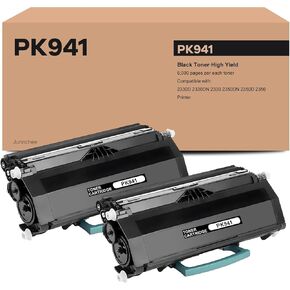 PK941 Black Toner Cartridge Replacement for Dell PK941 Toner Cartridge High-Yield for 2330D 2330DN 2330 2350DN 2350D 2350 Printer Ink, 2-Pack