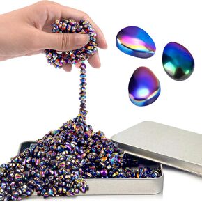 Magnetic Fidget Balls Adult Gift For Teen Boys, 500pcs Magnet Beads Toys Metal Ferrite Putty For Quiet Office Desk Stress Anxiety Relief Items Cool Gadget Stuff Sensory Stones For ADHD Autism Autistic