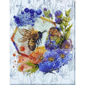 Wizardi Abris Art Bead Embroidery Kit - Golden Lights AB-787