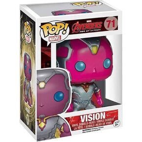 Funko Pop Marvel Avengers Age of Ultron Vision Metallic Exclusive Vinyl Bobblehead Figure