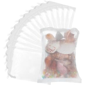 15PCS Aquarium Filter Media Bags for Aquarium, 100 Micrometer Extra Fine Mesh Bag, Fine Filter Bags Mesh Reusable with Zipper for Extra Resins Filters, 8 x 5.5 Inch