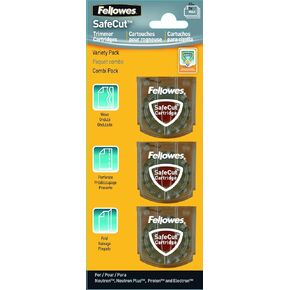 Fellowes SafeCut Rotary Trimmer Blade Kit, Assorted, 3 Pack (5411302)