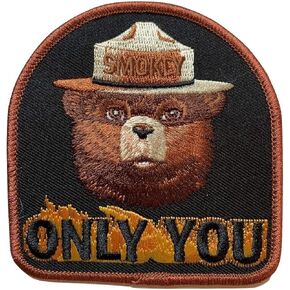 Smokey Bear Only You Embroidered Iron On Patch - 2011