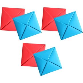 2/4/6 Pack Ddakji Paper Flip Toy - Dakji Korean Game Hard Cardboard Hiting Paper - Party Supplies Game with Friends (4PCS)