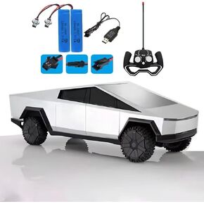 Remote Control Car High Speed Off - Road Climbing Anti - Collision All-Terrain RC Car 1/24 Model 2.4GHz Remote 4WD Drift Truck with Light Effect Ddual Batteries Long Endurance Age for 3+