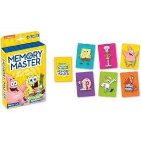 AQUARIUS Spongebob Squarepants Memory Master Card Game - Fun Family Party Game for Kids, Teens & Adults - Entertaining Game Night Gift - Officially Licensed Spongebob Squarepants Merchandise