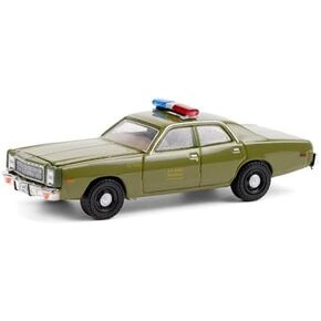 1977 Plymouth Fury U.S. Army Police Army Green The A-Team (1983-1987) TV Series Hollywood Special Edition 1/64 Diecast Model Car by Greenlight 44865A
