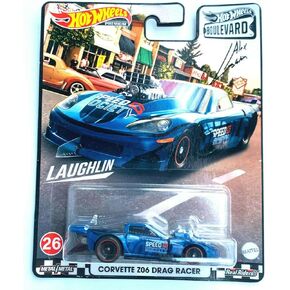 Hotwheels Boulevard Corvette Z06 Drag Racer [Blue] - Premium 1:64 Scale