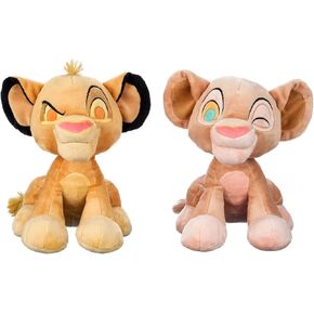 Disney Store Official Simba and Nala Plush Set – The Lion King 30th Anniversary Edition – Small 11'' Collectible Lion Pair