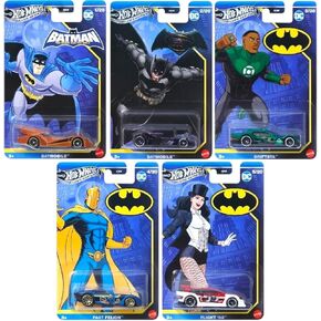 Hot Wheels DC Batman Silver Series Die-Cast Cars Collection, 5-Pack Set, Batmobile, Driftsta, Fast Felion, Flight '03, Ages 3+ HDG89-956N Mix 1 2025