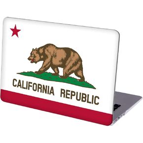 Case Compatible with MacBook Pro 13 inch, Hard Protective Shell with Keyboard Cover ( M1 A2338 A2289 A2251 A2159 A1989 A1706 A1708, 2016-2020 Release) - State Flag of California