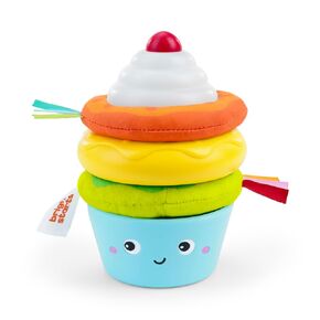 Bright Starts Giraffe Tower Stacking Toy, Multicolor, Unisex, 6 Months+ Baby Stacking Toys and Sensory Toys for Babies