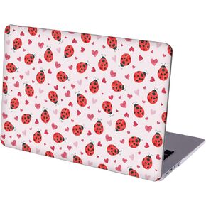 Compatible with MacBook Air 13.6-inch, Hard Shell Case with Keyboard Cover and Screen Protector (A2681, M2 chip / A3113, M3 chip / A3240, M4 chip, 2022-2025 Release) - Ladybugs MD4837