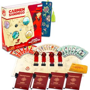 Carmen Sandiego Board Game - Bunde with Carmen Sandiego Acme's Most Wanted Board Game Plus Bookmark | Carmen Sandiego Toys for Kids
