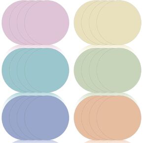 Lincia 20 Pcs Dry Erase Dots 11.8 Inch Circles Pastel Table Stickers for Classroom Teachers Removable Vinyl Desktop Writing Spots Set for Classroom Table Teacher Students School Home Desk Wall