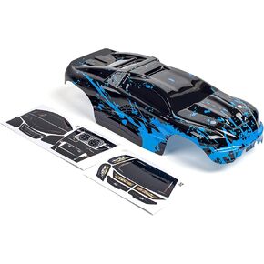 SummitLink Custom Body Muddy Blue Over Black Style Compatible for e-Revo Mini 1/16 Scale RC Car or Truck (Truck not Included) ERMN-BB-01
