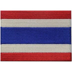 Thailand Flag Embroidered Patch Thai Iron On Sew On National Emblem