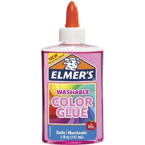 Elmer's Washable Translucent Color Glue, Great For Making Slime, Assorted Colors, 5 Ounces Each, 4 Count, 5 Oz., Standard Packaging