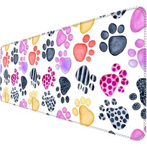 Large Gaming Mouse Pad, Computer Mouse Mat, Funny Desk Pad Protector Decoration, Big Cute Desk Pad, Non-Slip Base 31.5 x 11.8 in Cute Corgi Dogs