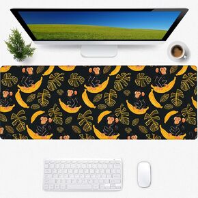 Popcorn Movie Gaming Mouse Pad, Desk Mat, Non-Slip Rubber Base Cool Aesthetic MousePads for Computer Laptop Keyboard Office School Home Desktop Accessories Decor 31.5" x 11.8"