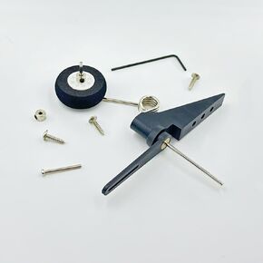 RC Airplane Tail Wheel Bracket Assembly for RC Plane Helicopter DIY Model Aircraft Landing Gear Replacement Parts (40-52 Level)