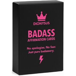 Badass Affirmation Cards: Unique Daily Motivational Gifts for Women - Self Care & Empowerment