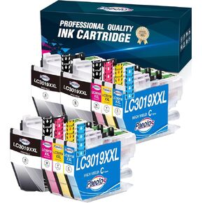 Paeolos LC3019XXL Compatible Replacements for Brother Ink Cartridges LC3017 XXL LC3019 XXL for Brother MFC-J6530DW, MFC-J5330DW, MFC-J6930DW, MFC-J6730DW Printers, 9 Packs(3BK 2C 2M 2Y)