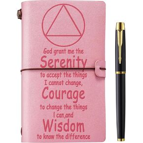 Sober Gifts Sobriety Gifts for Women Men Addiction Recovery Gifts Leather Journal Notebook Recovery AA NA Gifts alcoholics anonymous gifts Sober Milestone Gift