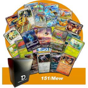 151 / MEW TCG Pokemon Compatible Random Assortment Bundle || Guaranteed Ultra Rare + 20 Random Cards + Dan123yal Deck Box