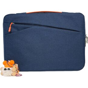Slim Laptop Bag 13.3 Inch – Shockproof Laptop Case with Handle & Pocket, Compatible with Dell, HP, Lenovo, ASUS Notebook, Lightweight Sleeve for Men & Women (Navy Blue)